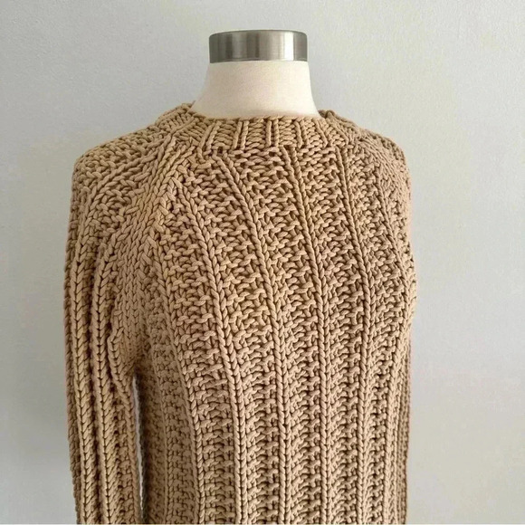 VINTAGE J. CREW HAND KNIT CHUNKY KNIT SWEATER S - Picture 3 of 10
